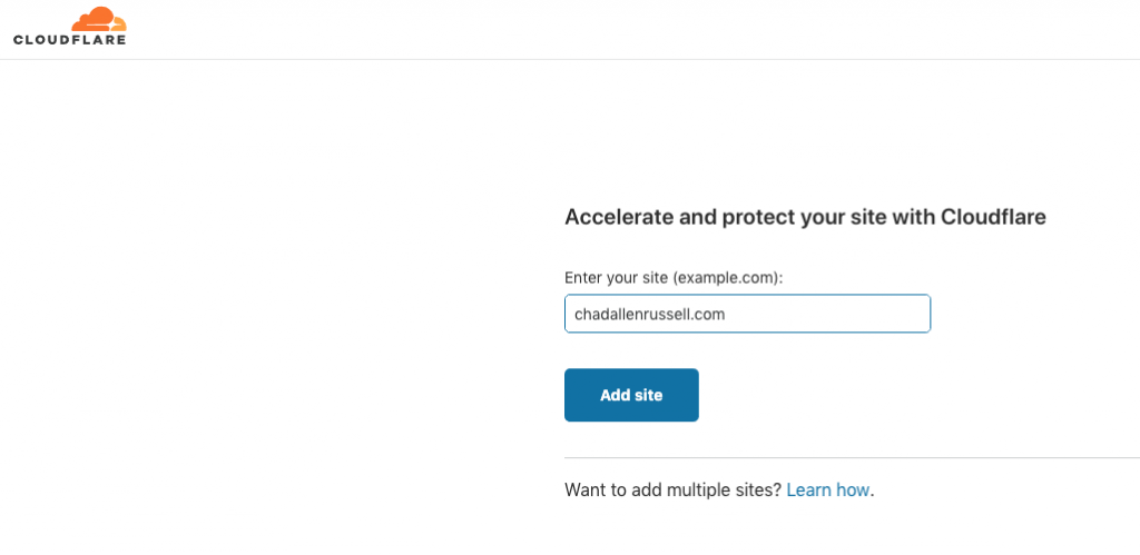 Cloudflare Step 3 Screenshot