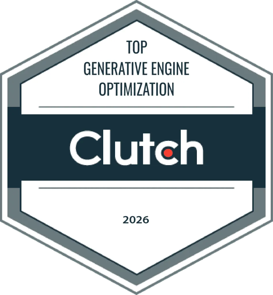 Clutch.co Top Generative Engine Optimization badge