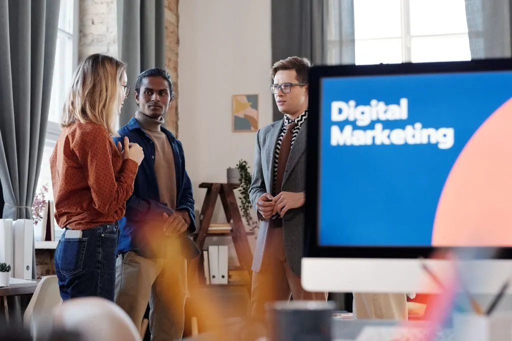 Digital Marketing on Desktop Screen