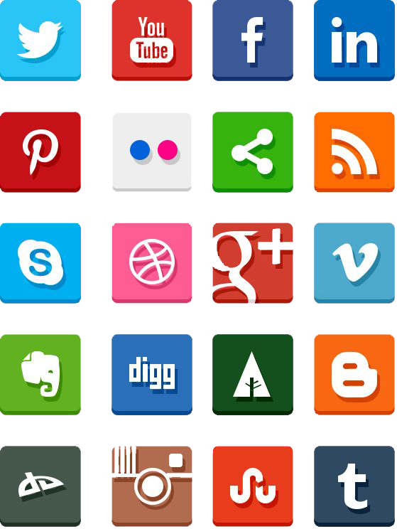 Social Media Icon Grid